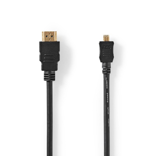 HDMI-kabel 2m svart för Olympus SZ-11