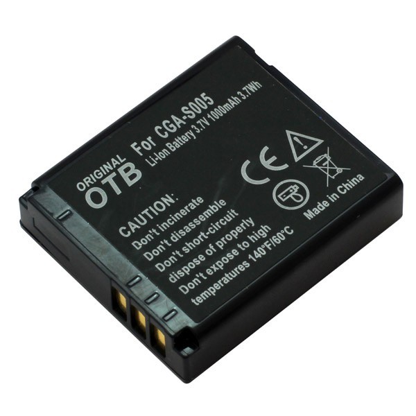 batteri f. Panasonic CGA-S005 